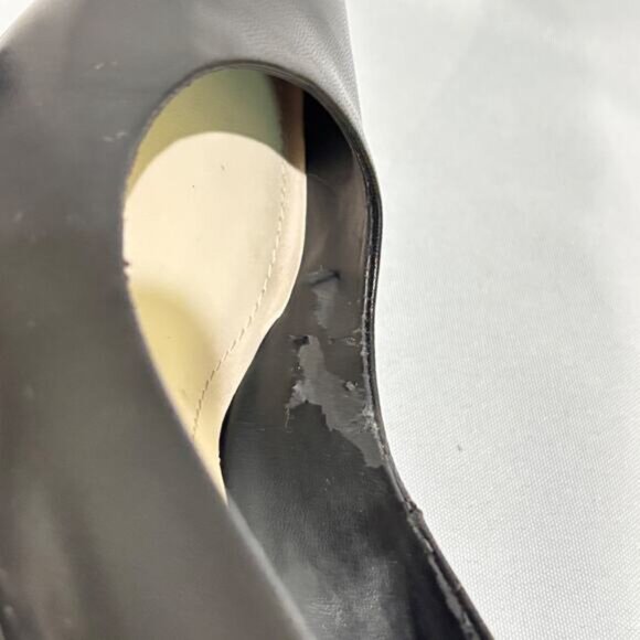 Alfani women JEULES Leather Pointed Toe Classic Pumps mid heel black sz 8 Career - Picture 9 of 12